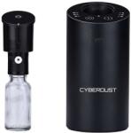  CYBERDUST Autós Illóolaj Diffúzor, Fekete, Hideg Levegős Diffúziós Technológiával, Hordozható, Csendes, Vezeték Nélküli, Időzítővel és Újratölthető Akkumulátorral, Ideális Autóba, Szobába, Ir (A-036)
