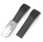  Curea pentru Rolex neagră 20mm cu cataramă