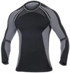 Ardon Bluză funcțională cu mâneci lungi fără cusături bărbați AKREC - Neagră / gri | L (H6198/L)
