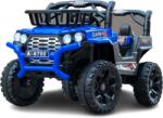 Hollicy Masinuta electrica 4x4, pentru 2-4 ani, Kinderauto CAPE-X, 100W, 12V, scaun tapitat, culoare albastra