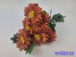  Gerbera 7 ágú csokor 42 cm - Rozsda