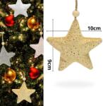  Textil akasztható csillag 4 féle