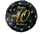 Godan Szám, Számos lufi 18" 45cm - 40-es lufi, Happy Birthday 40 (LUFI104234)