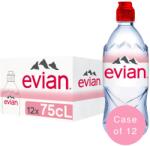 Evian Evian - Sport cap, apa minerala naturala (plata) - 12 buc. x 0.75L - PET