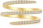 Modart Inel argint, dama, argint 925 placat cu aur, zirconii albe, auriu, 3 gr (927)