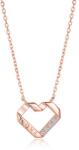 Modart Lantisor argint, dama, argint 925 placat cu aur roz, model love, 2, 35 gr (1047)