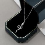 Modart Lantisor din argint cu pandantiv sarpe, serpent, dama, argint 925, 40 + 5 cm, argintiu, snake, 2, 45 gr (1402)