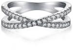 Modart Inel argint, dama, argint 925, zirconii albe, tennis dublu, argintiu, 3, 08 gr (1028)