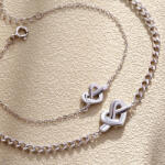 Modart Set bratari din argint pentru cupluri, dama/barbat, argint 925, argintiu, 6, 06 gr (1405)