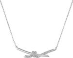Modart Lantisor argint dama, argint 925, pandantiv zirconii albe, argintiu, 3, 02 gr (1078)