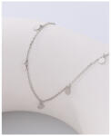Modart Lantisor din argint cu banuti, dama, argint 925/argint 925 placat cu aur, model pandantive agatate, 39+ 4 cm, argintiu/auriu, 1, 69 gr (1375)