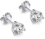 Modart Cercei din argint cristal alb, diverse marimi, dama, argint 925, argintiu, 1, 44 gr (953)