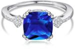 Modart Inel reglabil argint cu piatra albastra, dama, argint 925, albastru safir, argintiu, 2, 4 gr (1167)