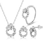 Modart Set argint, lantisor cu pandantiv, inel, cercei, dama, argint 925, argintiu, 5, 7 gr (950)