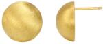 Modart Cercei mari aurii sau argintii din argint rodiat sau argint placat cu aur, cercei stud rotunzi la moda, stil casual/elegant retro, vintage, texturat lucios, argintiu/auriu, 6, 24 gr (1536)