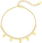 Modart Bratara argint, dama, argint 925 placat cu aur, banuti, auriu, 1, 59 gr (997)