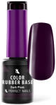 Perfect Nails Color Rubber Base Gel - Színezett Alapzselé 4ml - Dark Plum (PNZ209)