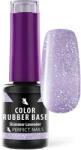 Perfect Nails Color Rubber Base Gel - Színezett Alapzselé 4ml - Shimmer Lavender (PNZ245)