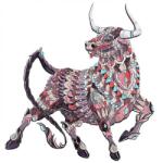 HARAHU Puzzle din lemn - Buffalo / M KP21886 Puzzle