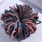 HARAHU 50x Elastice de păr pentru copii - Maro / Multi KP7943