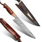 HARAHU Cuțit de bucătărie damasc HARAHU TA-26677 - Maro KP26677