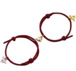 HARAHU Brățări Heart Magnet - Bordo KP28133