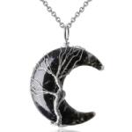 HARAHU Colier Halfmoon - Negru KP32592