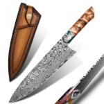 HARAHU Cuțit de bucătărie Damasc HARAHU RY-26707 - Maro KP26707