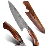 HARAHU Cuțit de bucătărie Damasc HARAHU HA-26692 - Maro KP26692