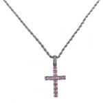 HARAHU Colier ZC-22768 - Argintiu / Roz KP22768