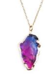 HARAHU Colier Crystal Stone - Albastru / Roz KP21753