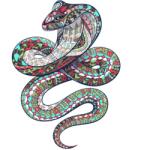 HARAHU Puzzle din lemn - Cobra / M KP21934 Puzzle