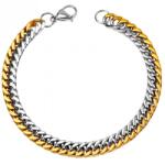 HARAHU Brățară bărbătească AD-22869 - Argintiu / Auriu KP22869