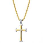 HARAHU Colier NC-22863 - Argintiu / Aurie KP22863