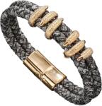 HARAHU Brățară bărbătească HA-33327 - Gri / Aurie KP33327