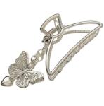 HARAHU Agrafă pentru păr Butterfly - Argintie / Tip2 KP30425