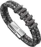 HARAHU Brățară bărbătească HA-33328 - Gri / Argintie KP33328