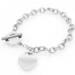 HARAHU Brățară Elegant Heart - Argintie KP28713