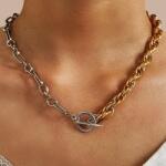 HARAHU Colier CA-7448 - Aurie / Argintie / Tip2 KP7448