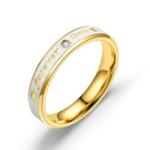 HARAHU Inel de damă Forever Love - Auriu/65mm KP32427
