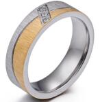 HARAHU Inel de damă SE-17599 - Argintiu / Aurie / 52mm KP17599