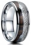 HARAHU Inel Arrow - Argintiu/Maro/52mm KP32396