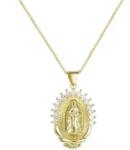 HARAHU Colier Medalion Fecioara Maria - Auriu / Tip3 KP29903