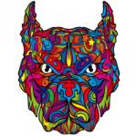HARAHU Puzzle din lemn - Pitbull / S KP21942 Puzzle