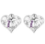 HARAHU Cercei Silver Heart - Argintiu KP1238