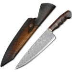 HARAHU Cuțit de bucătărie Damasc HARAHU SE-26709 - Maro KP26709