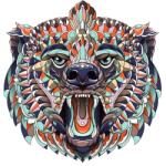 HARAHU Puzzle din lemn - Bear / L KP21932 Puzzle