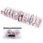 HARAHU Elastic de păr PI-24169 - Roz / 12buc KP24169