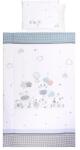 Lorelli Set lenjerie pat 4 piese Lorelli Giraffe White, bumbac ranforce, 70 x 140 cm, 60 x 120 cm Lenjerii de pat bebelusi‎, patura bebelusi