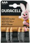 Duracell Duracell - 4 db Alkáli elem Basic LR03/AAA 1, 5V 2400 mAh PL0523 (PL0523)